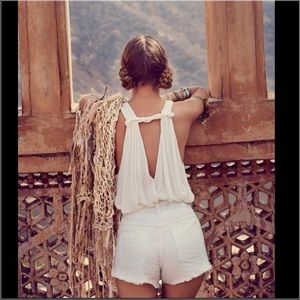 Free People White Message To Malibu Tank